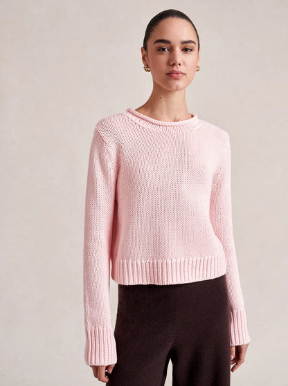 Solid Mini Marina Sweater in Blush
