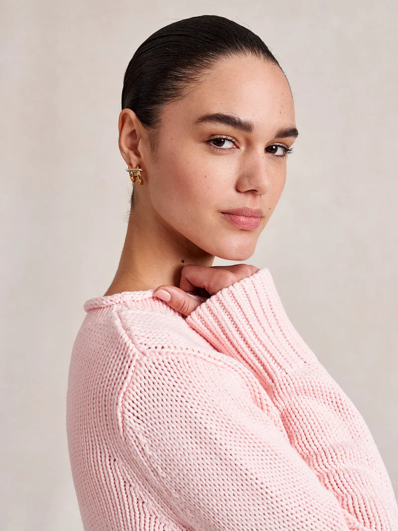 Solid Mini Marina Sweater in Blush