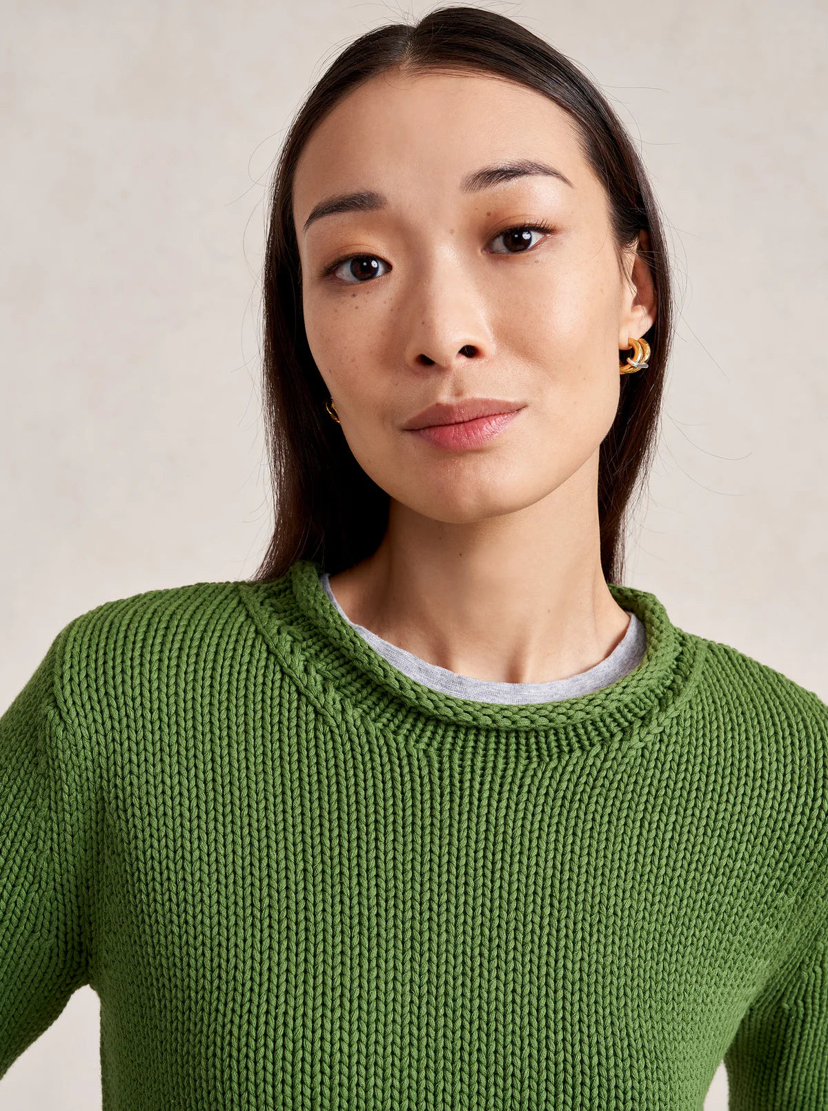 Solid Mini Marina Sweater in Cactus