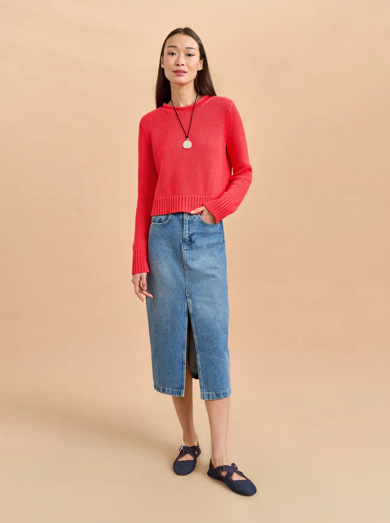 Mini Marina Sweater in Deep Coral
