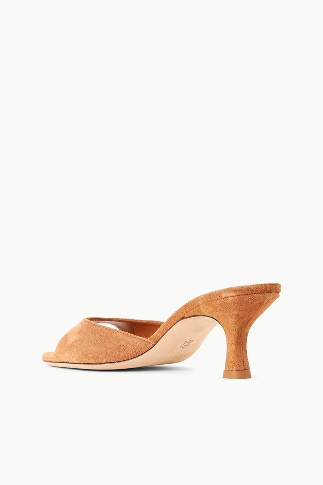 Brigitte Mule in Tan Suede