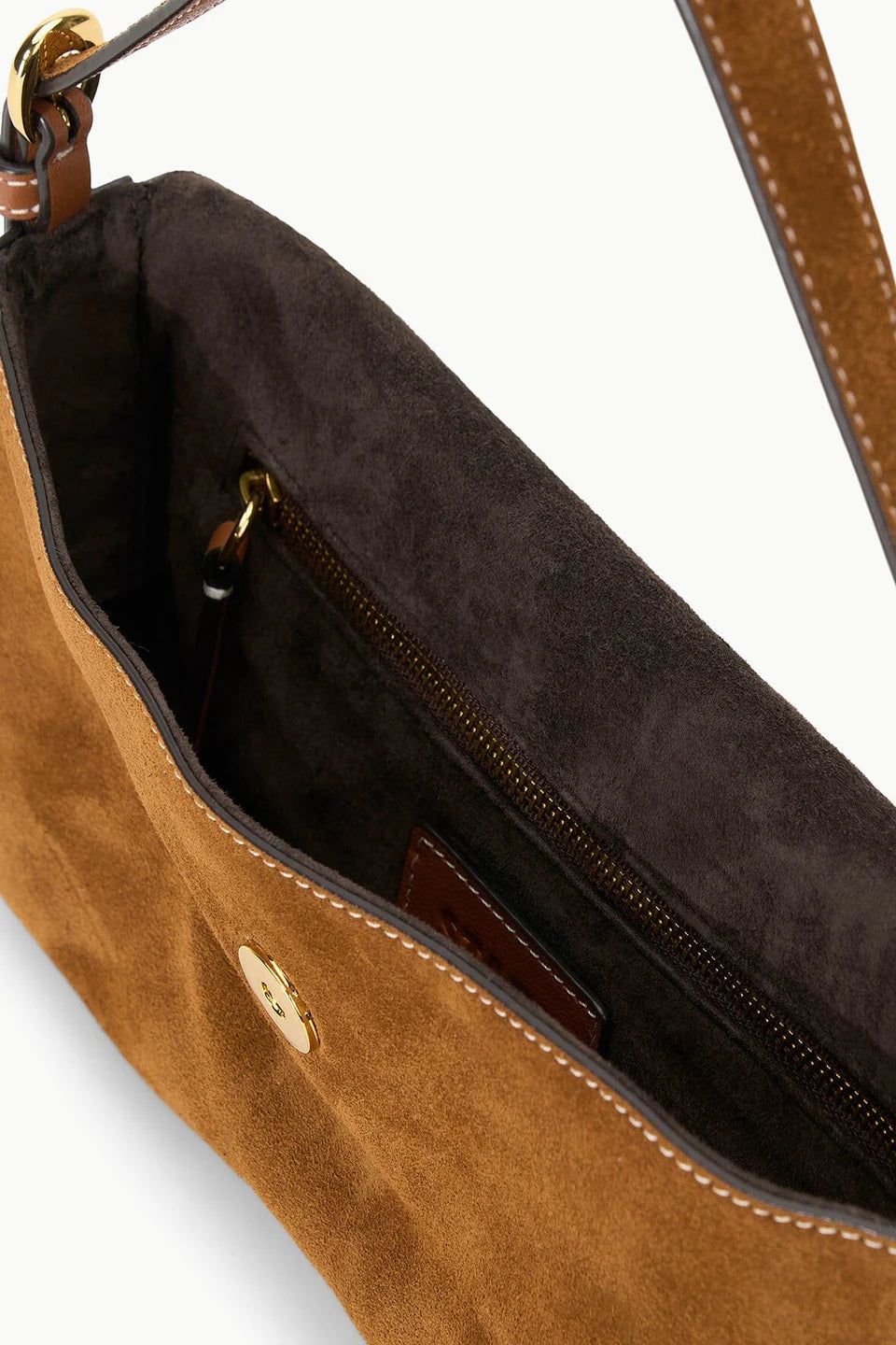 Harlow Bag in Tan Suede