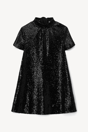 
            
                Load image into Gallery viewer, Mini Iliana Dress in Black Sequins
            
        