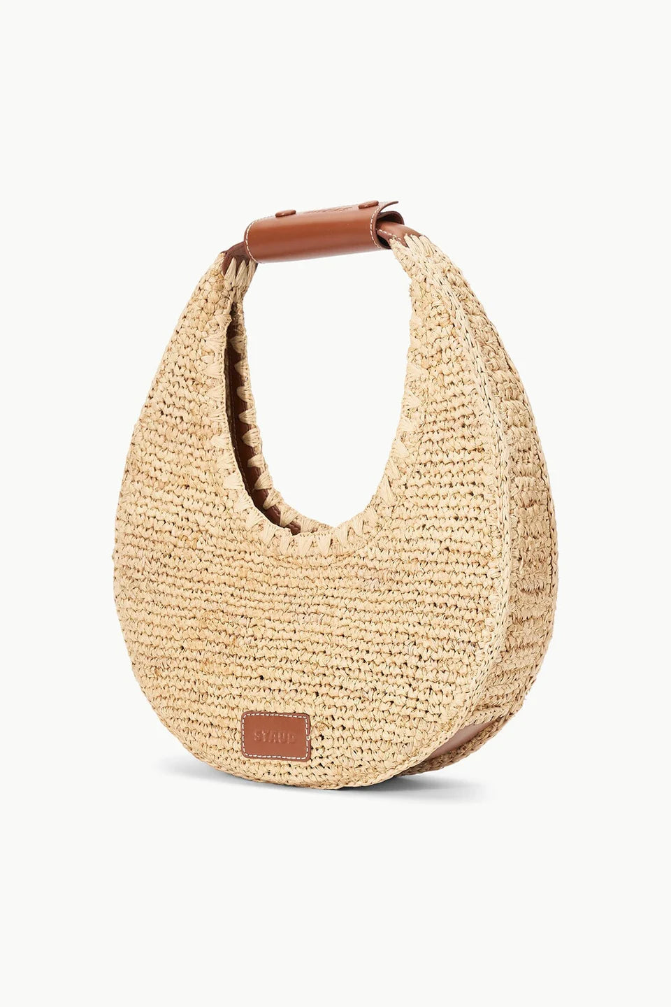 Moon Raffia Bag in Natural Raffia