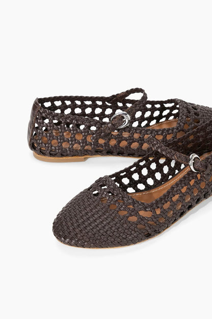 Nell Mary Jane Flat in Espressso