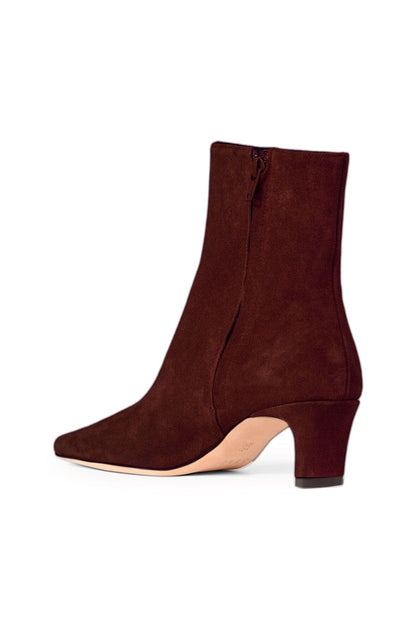 Wally Ankle Boot in Mahogany Suede