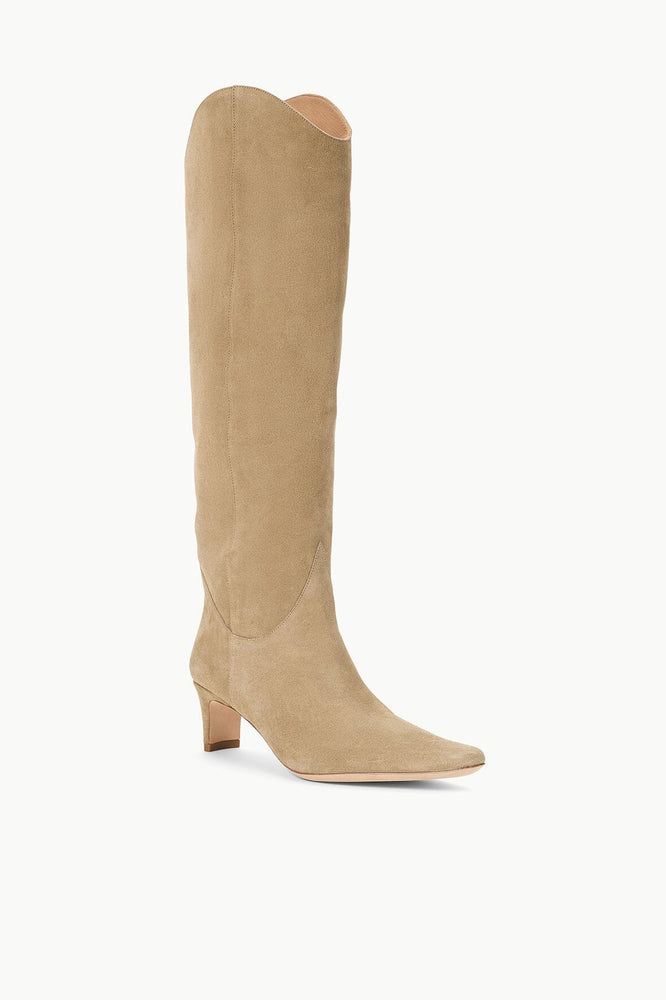 Western Wally Boot in Dune Suede