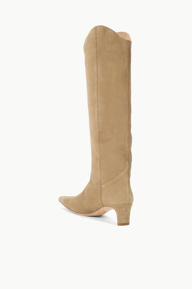 Western Wally Boot in Dune Suede