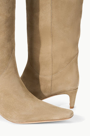 Western Wally Boot in Dune Suede