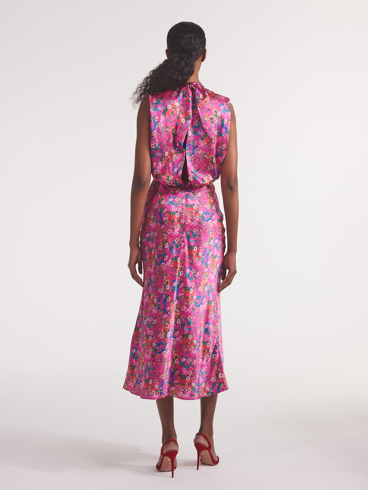 Fleur Midi Dress in Rani Hidden Dragon