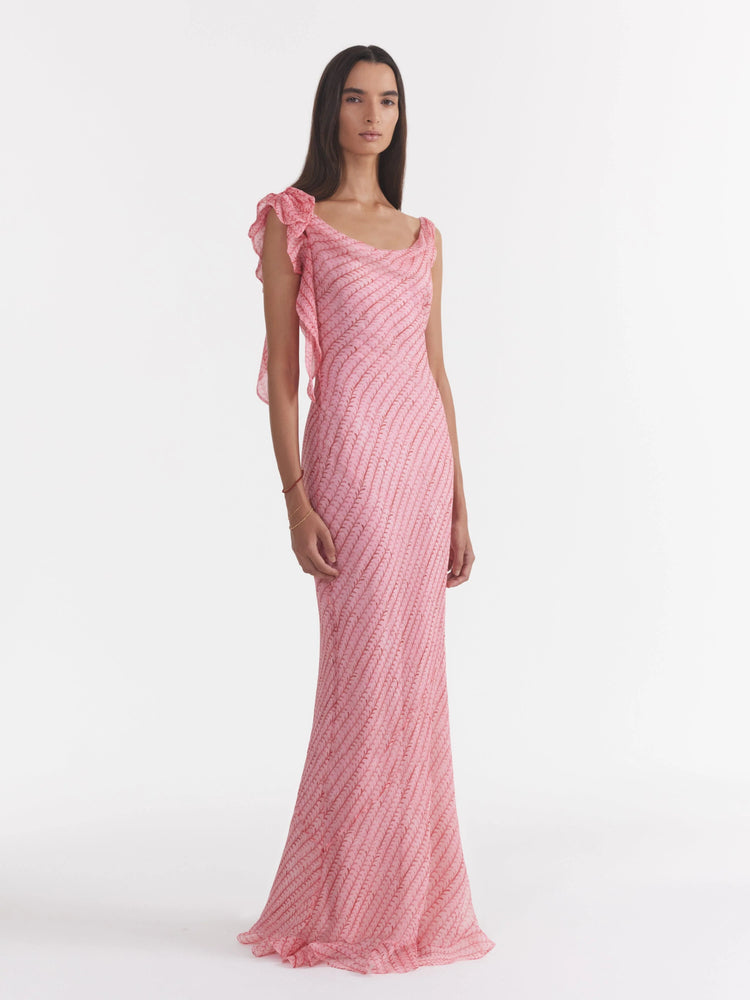 Asher B Dress in Stem Rose