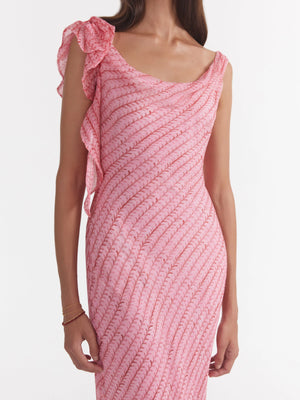 Asher B Dress in Stem Rose