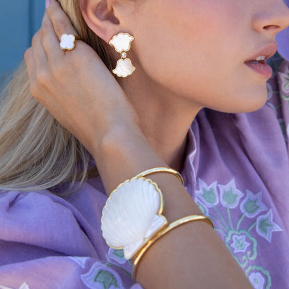 Scallop Shell Cuff in MOP