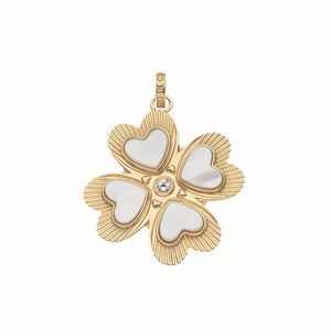
            
                Load image into Gallery viewer, Lucky in Love Clover Pendant with Mother of Pearl
            
        