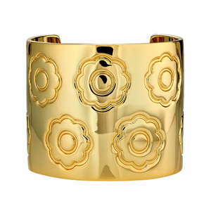 
            
                Load image into Gallery viewer, Engraved Flower Cuff
            
        