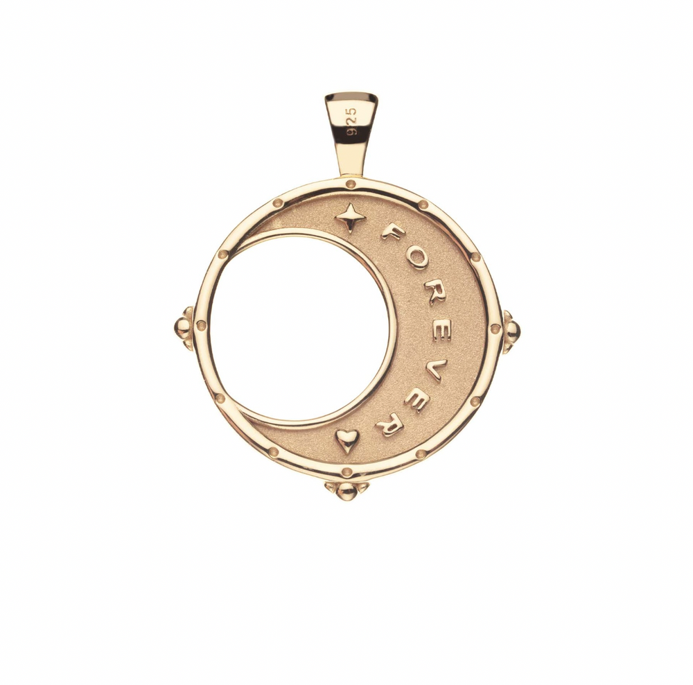 
            
                Load image into Gallery viewer, FOREVER Moon and Back Pendant Coin Necklace
            
        