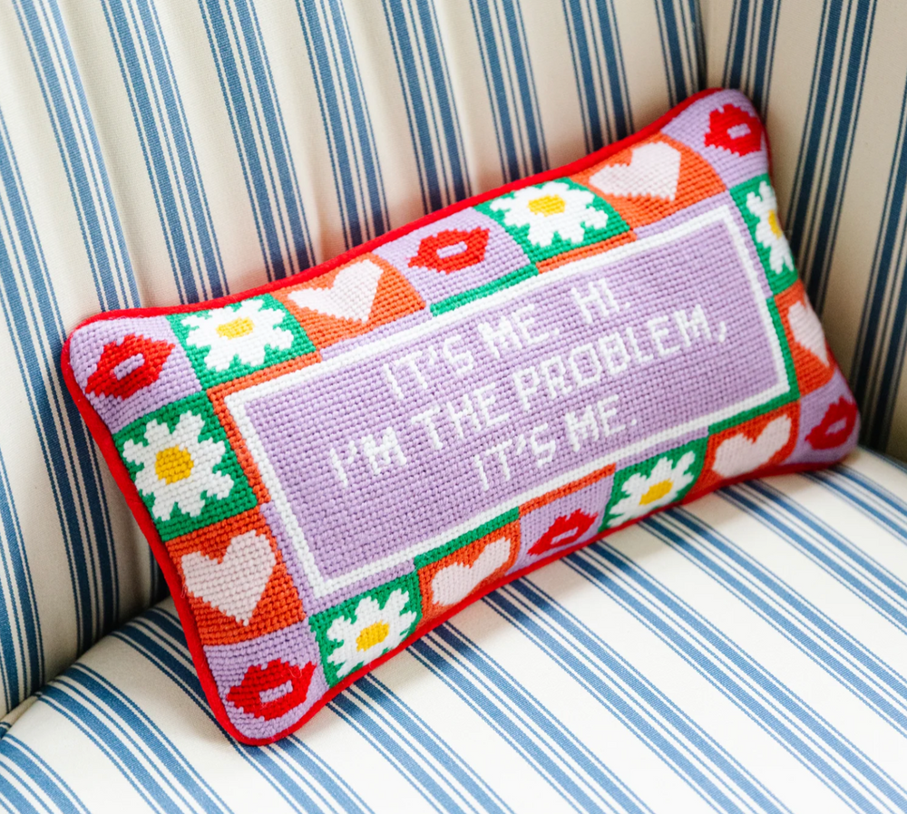 It’s Me Needlepoint Pillow