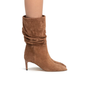 
            
                Load image into Gallery viewer, Canyon brown calf suede heel 60 boots
            
        