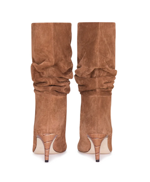 
            
                Load image into Gallery viewer, Canyon brown calf suede heel 60 boots
            
        