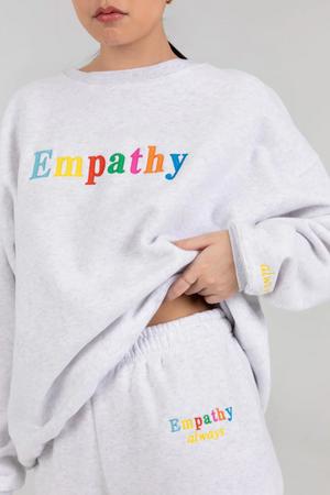 
            
                Load image into Gallery viewer, Empathy Always Crew in Heather Gray
            
        