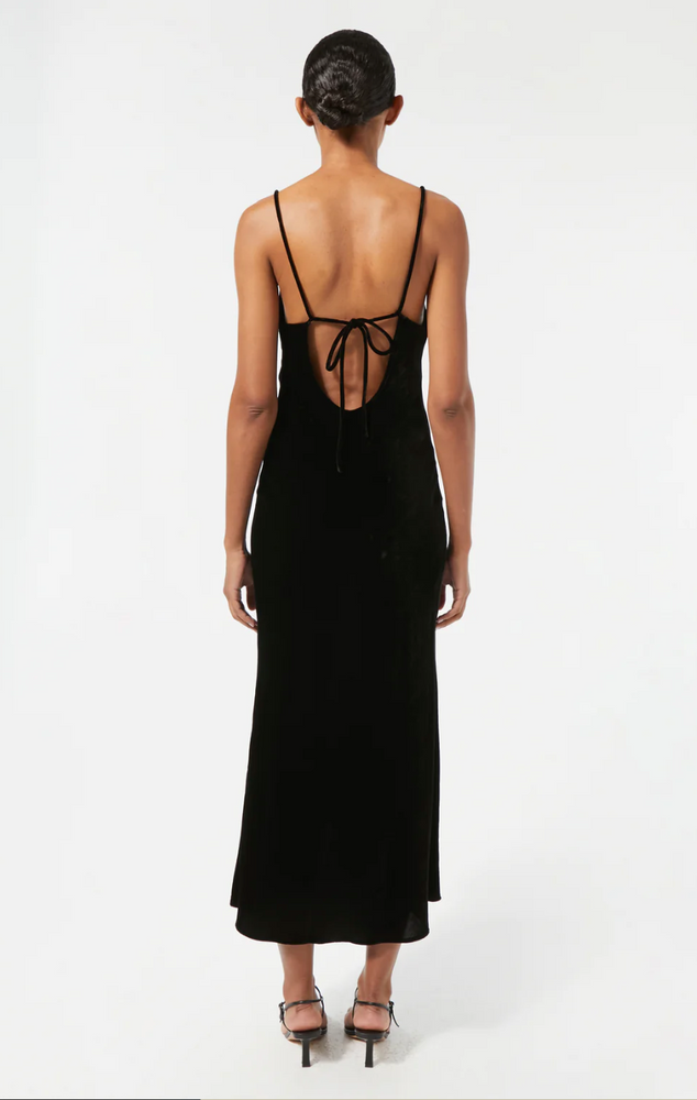 Velvet Jemima Dress in Black Velvet