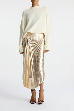
            
                Load image into Gallery viewer, Tori Skirt in Pale Gold
            
        