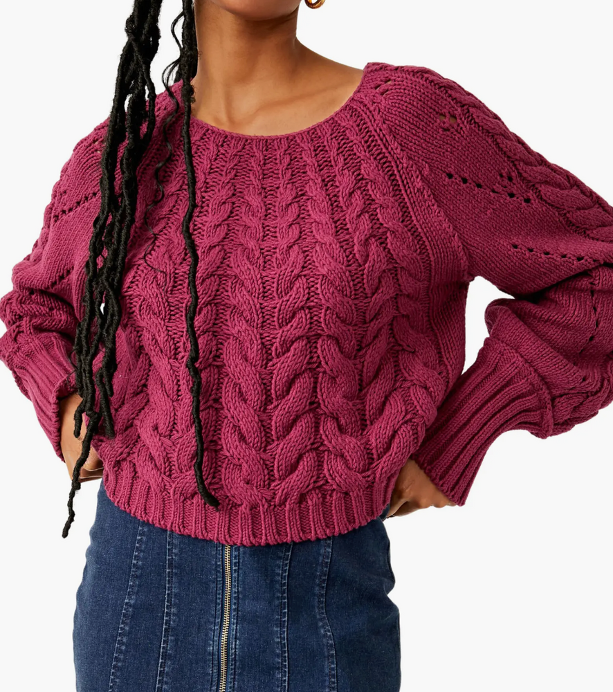 
            
                Load image into Gallery viewer, Sandre Pullover in Dreamy Mulberry
            
        