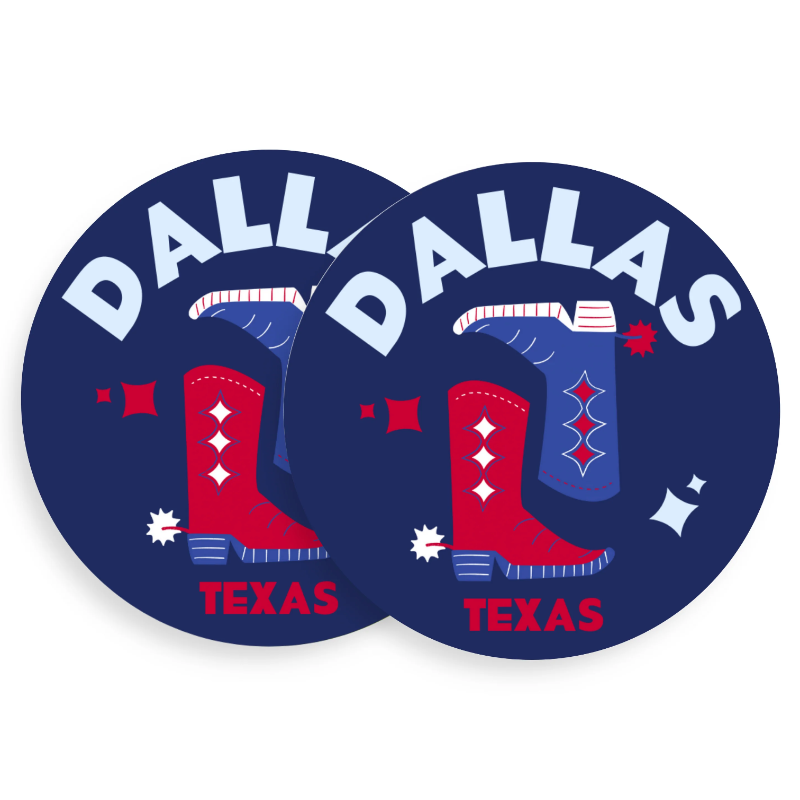 Dallas Kickoff Coasters Set of 4
