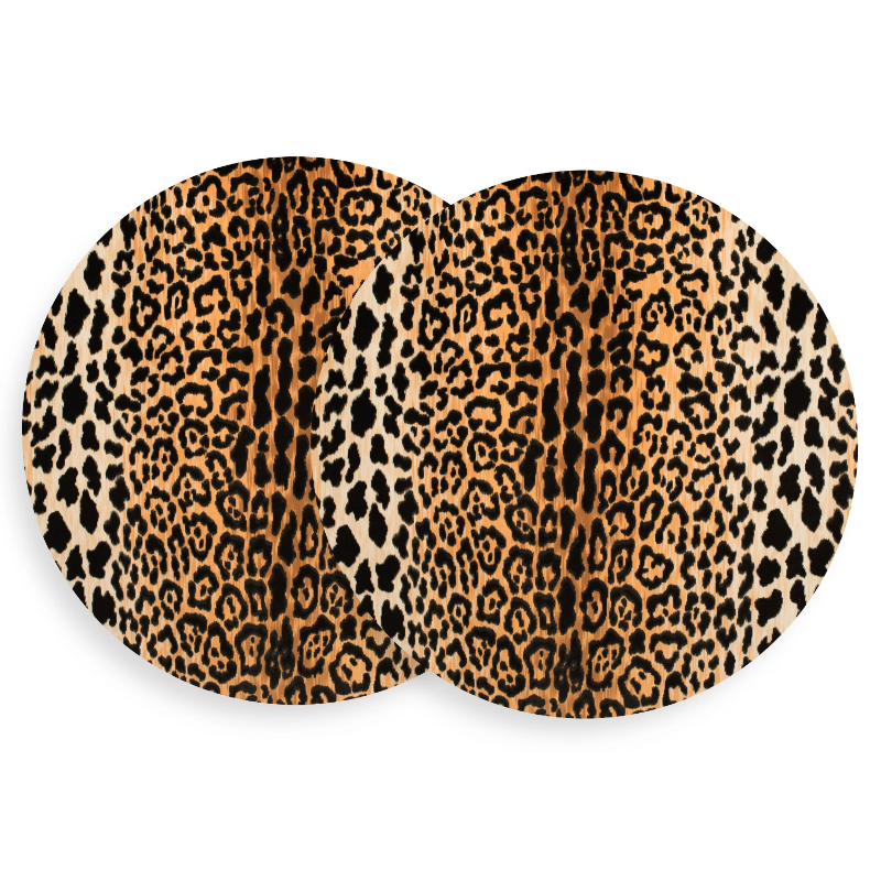 Leopard Print Coasters Set of 4