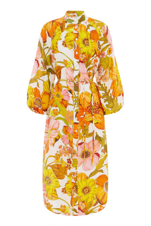 Silas Shirtdress in Floral Multi