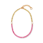 Rock Candy Necklace in Pink Lemonade
