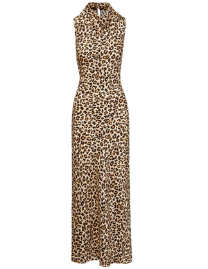 Kura Leopard-Print Column Dress
