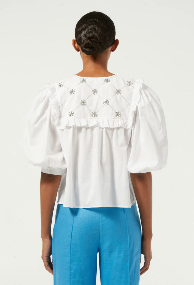 
            
                Load image into Gallery viewer, Tilly Top in White Daisy Crystal
            
        