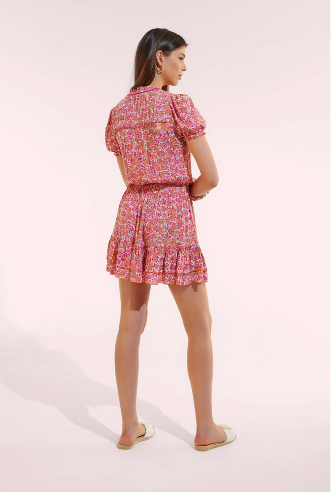 Mini Dress Bibi in Pink Net