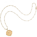 BALANCE JW Small Pendant Coin Necklace