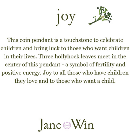 JOY JW Small Pendant Coin Necklace