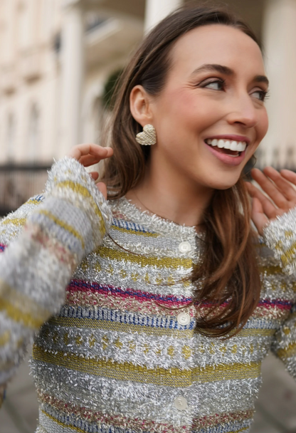 Petite Embellished Coeur Studs