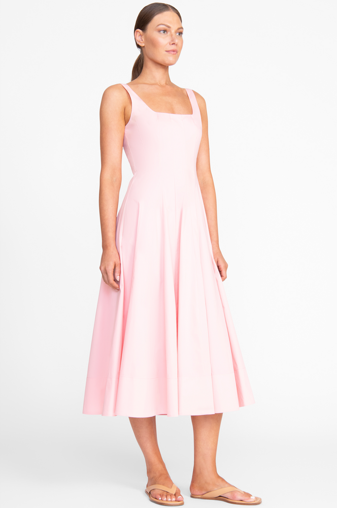 Wells Dress in Pearl Pink
