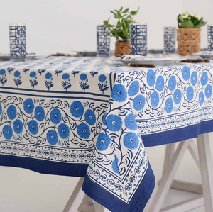 Gaya Cobalt Tablecloth