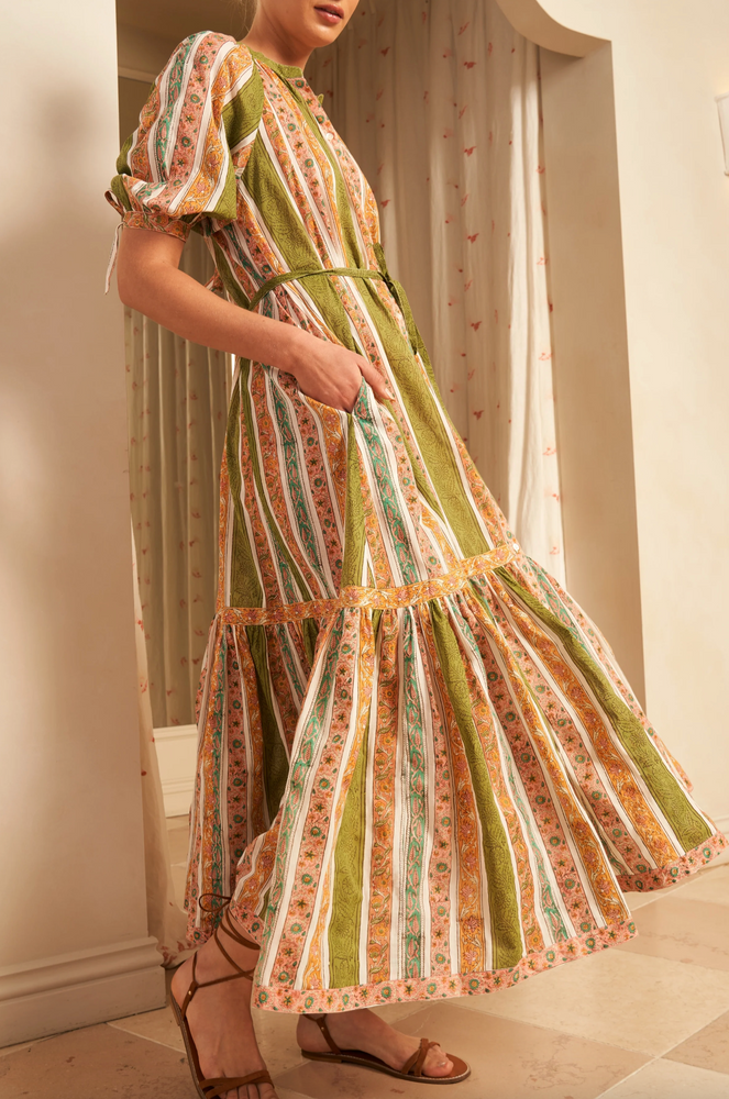 Frankie Short Sleeve Dress in Maya Pamelo