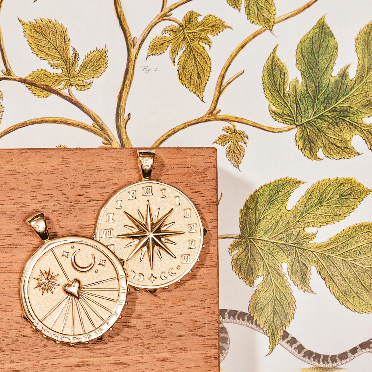 FOREVER Sundial Pendant Coin Necklace