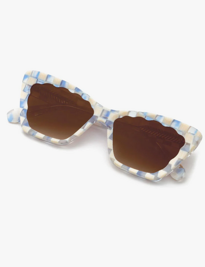 Brigitte in Gingham Over Crystal