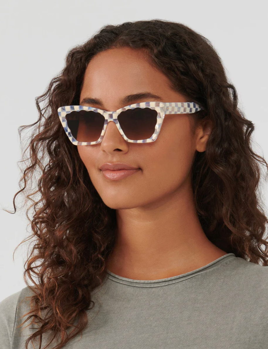 Brigitte in Gingham Over Crystal