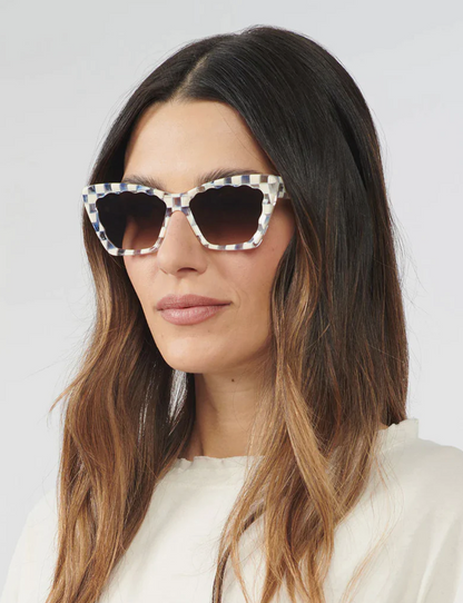 Brigitte in Gingham Over Crystal