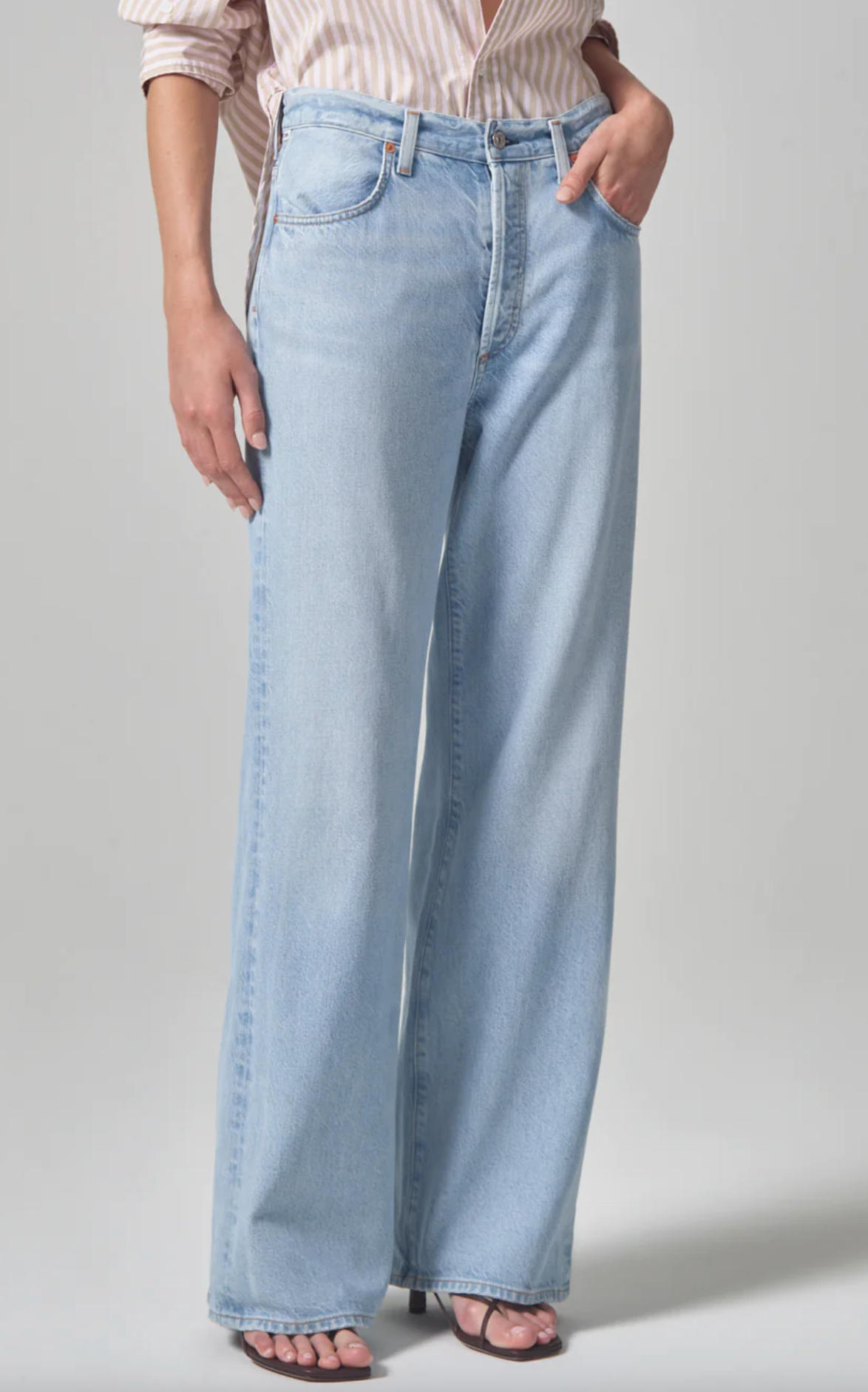 Annina High Rise Wide Leg 30" in Alemayde