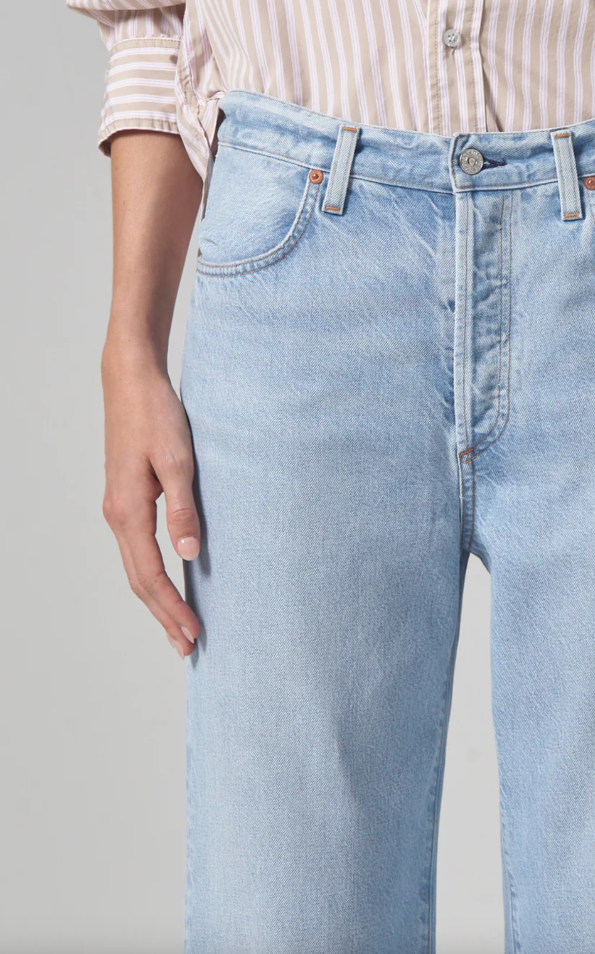 Annina High Rise Wide Leg 30" in Alemayde