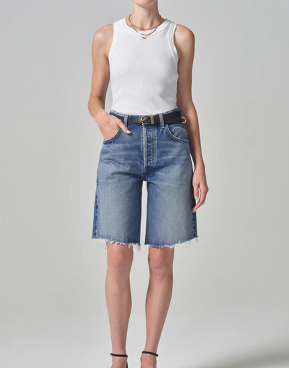 Isabel Rib Tank in White