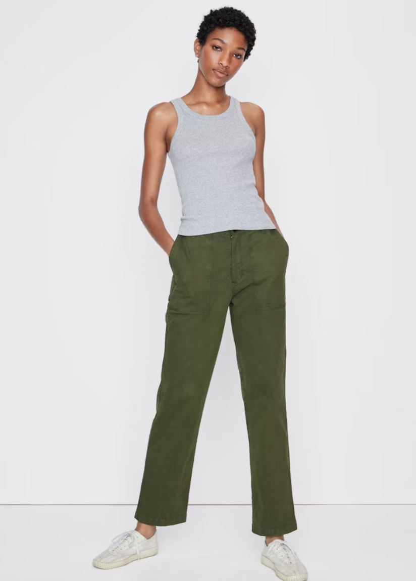 The Ribbed Lenny in Heather Grey