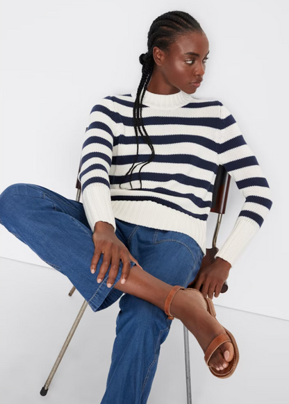 The Tatum in Cream/Navy