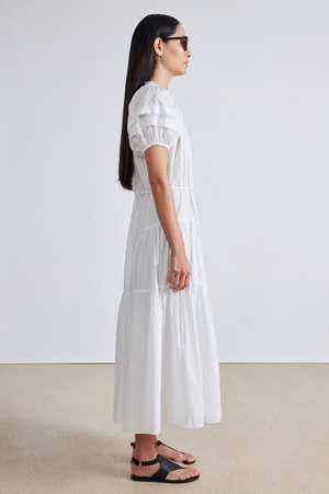 Uva Romantic Maxi Dress in Cream